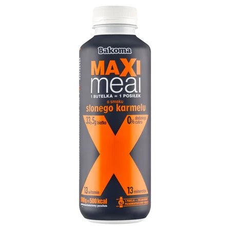BAKOMA Maxi Meal Napój mleczny o smaku słonego karmelu 500 g