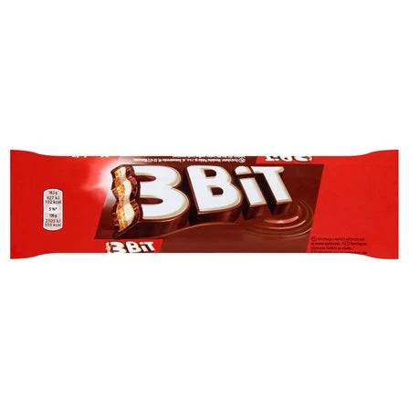 3 BIT Baton w czekoladzie mlecznej z nadzieniem mlecznym i herbatnikiem 46 g