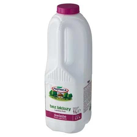 PIĄTNICA Mleko wiejskie 2% bez laktozy 1 L
