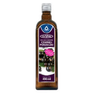 OLEOFARM Sok 100% z owoców czarnej porzeczki 490 ml