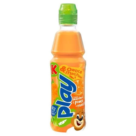 KUBUŚ Play Owoce & Marchew Napój o smaku marchwi i pomarańczy 400 ml