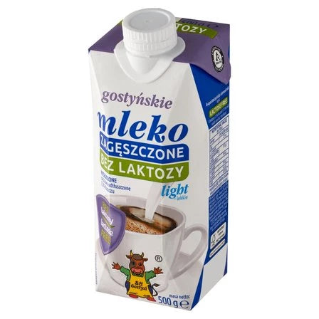 SM GOSTYŃ Mleko gostyńskie zagęszczone bez laktozy niesłodzone lekkie 2,5% 500 g