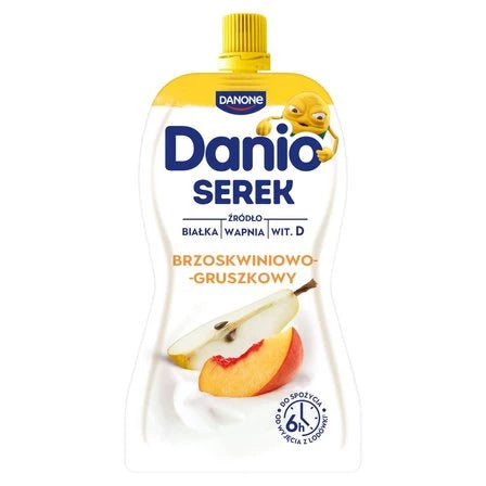 DANIO Serek homogenizowany brzoskwiniowo-gruszkowy 120 g