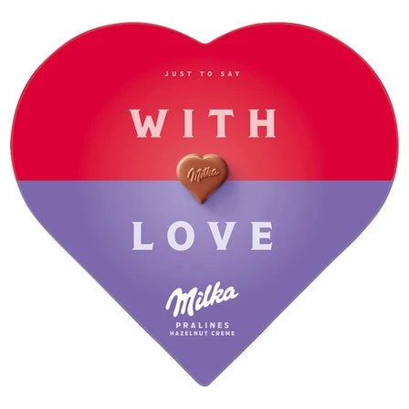 MILKA Czekoladki mleczne z nadzieniem z orzechów laskowych 165 g