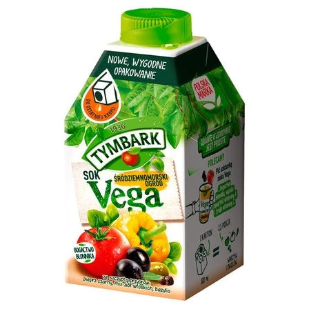 TYMBARK Vega Śródziemnomorski Ogród Sok z warzyw i owoców 500 ml