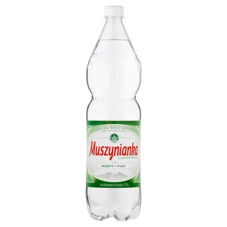 MUSZYNIANKA Naturalna woda mineralna wysokozmineralizowana niskonasycona CO2 1.5 L