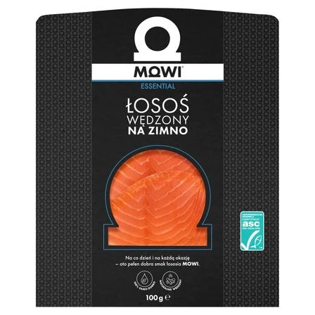 MOWI Essential Łosoś wędzony na zimno 100 g