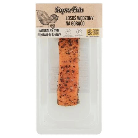 SUPERFISH Łosoś wędzony na gorąco z pieprzem 100 g