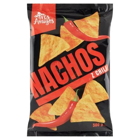 TRES AMIGOS Nachos z chili 500 g