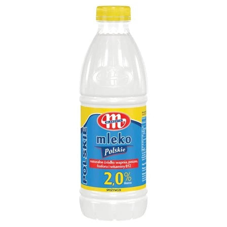 MLEKOVITA Mleko Polskie spożywcze 2,0% 1 L