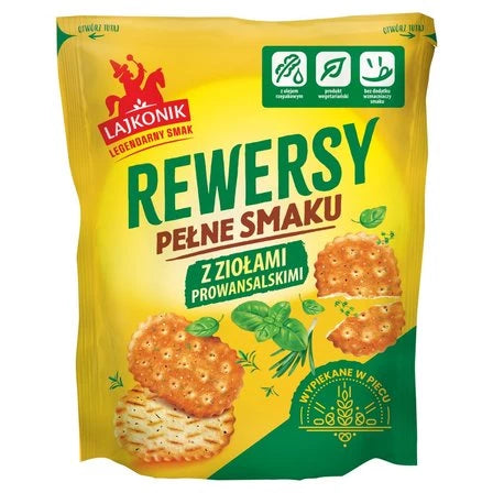 LAJKONIK Rewersy Drobne pieczywo z ziołami prowansalskimi 100 g