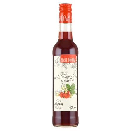 NASZE DOMOWE Syrop z dzikiej róży i malin 400 ml