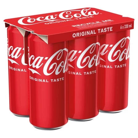 COCA-COLA Napój gazowany (6 x 330 ml) 1980 ml