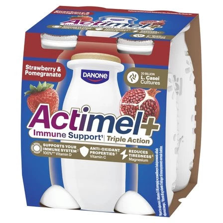 ACTIMEL Napój jogurtowy o smaku truskawka-granat (4 x 100 g) 400 g